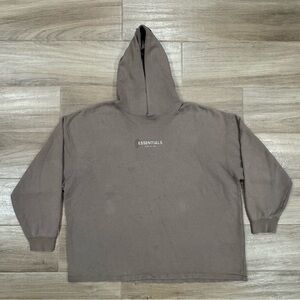 Fear of God Essentials Men's Brown Hoodie Sweater
